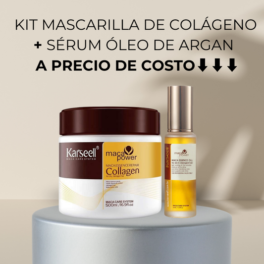 🔥KIT Mascarilla de Colágeno + Sérum de Aceite de Argán